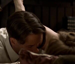 Drama film oral sex scene where boy gives cunnilingus to obedient MILF Kate Winslet