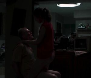 Nude and sex moments of skinny sexual pervert Margaret Qualley from Donnybrook (2018)